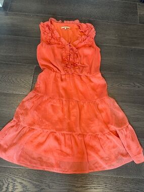 RW&CO. Coral Ruffle Tiered Sundress